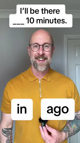 in & ago - refencing time with in and ago #LearnOnTikTok #grammar #learnenglish #quiz 