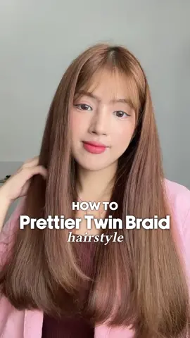 How to get Prettier Twin Braid Hairstyle 💖🙌🏻 Hope u guys like it 🥰🫶🏻  #braidstutorial #doublebraids #schoolhairstyles #twinbraids #hairstyletutorial #fyp #foryourpage 