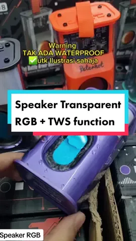 Bluetooth Speaker K08 upgraded sekarang dah ada Tf card slot, boleh guna pakai Bluetooth, kalau beli 2 boleh jadi sepasang, ada fungsi TWS❤ cara connect sepasang @Chris | RACUN TIKTOK  #bluetoothspeaker #speakerkecil #speakerrgb #speakertws #speakertransparent  #fypdongggggggg  #foryou 