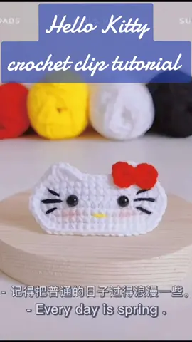 Hello Kitty ကလစ်ထိုးနည်း 🐈 #ပြည်တွင်းဖြစ်ကိုအားပေးပါ #တေွးပြီးမှတင်ပါ😍😍😍 #ကလစ် #လက်မှုပညာ #fyp #fypပေါ်ရောက်စမ်း #ထိုးနည်းတင်ပေးလိုက်ပြီ #crochettutorial #tutorial #မြင်ပါများပီးချစ်ကျွမ်းဝင်အောင်လို့🤒🖤 