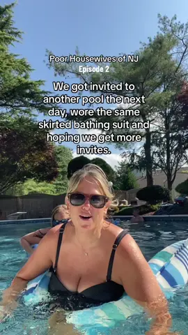 Poor housewives of NJ part deux. We got invited to another pool, yeah us! #fyp #poorhousewives #poorhousewivesofnj #needapool #needapoolinvite #simplystaceyp