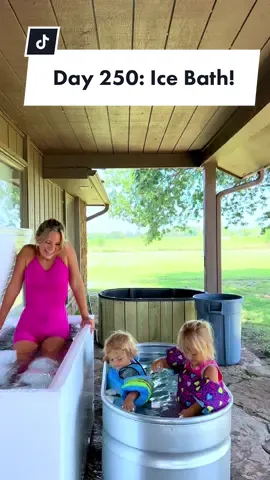 Had 2 special guests join me in the Ice Bath today!!👏🏼 ☺️ (the end 😅) #icequeen #icebath #mom #fyp #coldplunge #kids #momlife #mommydaughter #motherandson #motherdaughter #motherhood #trend #memories #foryoupage #ice 