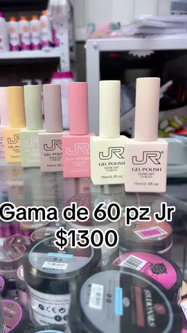 Gama 60 geles Jr #productosdeuñas #gelish #geljr #gelsemipermanente 
