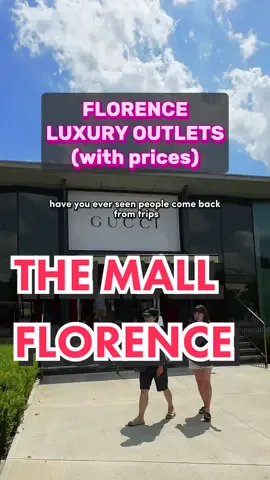 would you spend an afternoon shopping here? 🛍️ #florence #luxuryoutlet #themallfirenze 