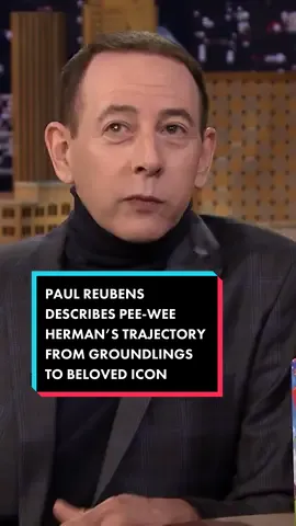 The late great #PaulReubens describes #PeeweeHerman’s trajectory from the Groundlings to beloved cultural icon. ❤️ #FallonFlashback 