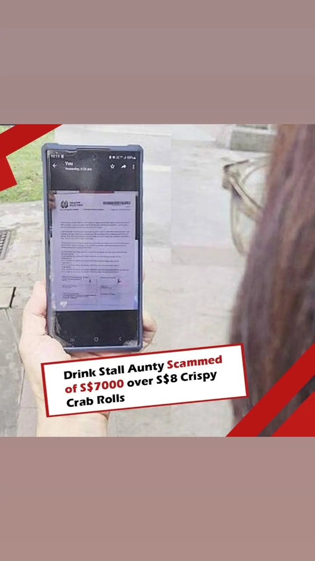 One aunty who wanted to buy crispy crab rolls ended up getting scammed of over S$7000 after she downloaded an app to make payment. 59-year-old drinks-stall hawker Mdm Li said that she saw an advertisement on Facebook promoting crispy crab rolls for S$8 a box. She didn’t think it would be a scam as S$8 per box wasn’t exactly cheap, and the seller had offered a cash on delivery payment option. Mdm Li ordered 10 boxes and the seller sent her the link to an app – she was to download the app and pay a deposit of S$5. After downloading the app, she entered her credit card details on what looked like a bank payment page. The app showed that the transaction was “processing”, and Mdm Li decided not to carry on with the transaction, worried that it might be a scam. But it was too late. Something looked like it was being downloaded on her mobile phone, and later the phone couldn’t work properly. Mdm Li said she received several calls from the seller asking her to check her bank account statement for unknown transactions, but she could no open the bank app. The next day, Mdm Li received an email stating that her bank account transfer limit had been raised to S$10,000 the day before and S$7430.20 had been transferred out of her account. She lodged a police report regarding the matter. Fortunately for Mdm Li, before this incident she had transferred S$60,000 that she had from her bank account to a joint account she shared with her son. She lamented that, otherwise, she could have lost a lot more money to the scammers. Follow us! https://redwiretimes.com https://facebook.com/redwiresg https://tiktok.com/@redwiresg #singapore #sgcrime #sgscamalert #sgscam #tiktoksg #tiktoksg🇸🇬 