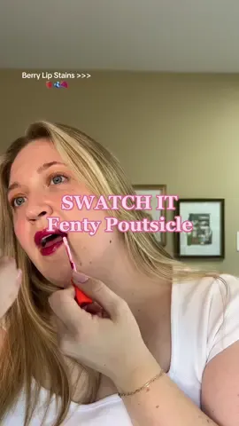 Love a good berry stain 🍇🍓🫐 #berryliptint #liptint #fentylipstain #lipstain #lipswatch #lipswatches😍😍🥰 #fentypoutsicleberry #fentypoutsiclefuschiawife 