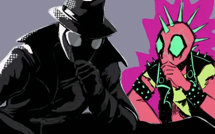 Noir being a mentor to Hobie is way funnier if you interpret them as being close in age. Screenshot redraw of the sillies  #spidernoir #spiderpunk #hobiebrown #acrossthespiderverse #atsv #spidernoirfanart #spiderpunkfanart #spiderverse #art #fyp #hobiebrownfanart #intothespiderverse #itsv #digitalart #spiderversefanart #screenshotresdraw #art #digitalartist #sidernoirart #peterparker #atsvfanart 