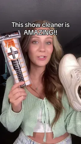 These shoe cleaners are AMAZING!! #cleaninghacks #shoecleaner #howtocleanshoes #cleaningwhiteshoes #whitesneakers #tiktokshop #shoehack 