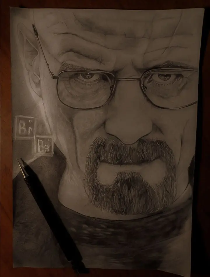 #вовсетяжки #вовсетяжкие #волтервайт #walterwhite #heisenberg #breakingbad #хайзенберг #рисунок #drawing