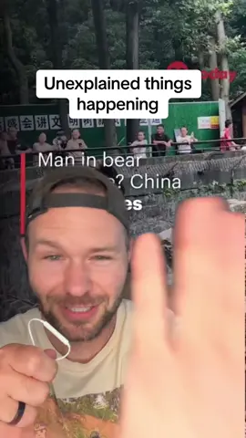 Unexplained tjings happening. Is this a real bear? #unexplained #creature #china 