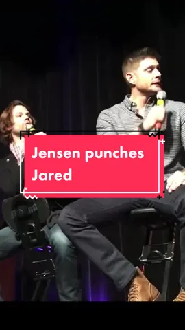 Jensen got to punch Jared #jensenackles #deanwinchester #jaredpadalecki #samwinchester #spn #spnfam #spnfamily #tiktok #supernatural #actor #entertainment #performer #Love #funny #family #brother #brothers #dean #wrestler #wrestling 