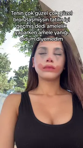 Amelik yaparken iyi bronzlaştık aşko