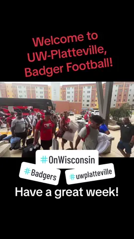 Welcome to Platteville, Badger Football! 🧡💙❤️🤍🙌🙌🙌#BadgerFootball #Badgers at #UWPlatteville #OnWisconisn #Wisconsin #WisconsinFootball #uwp #platteville #bigten #ncaafootball 