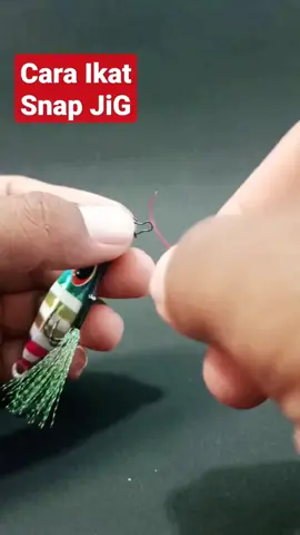 Cara Mudah dan Kuat Ikat Micro Jig Snap ke senar leader #tipsmancinglkan #snapjig #snapjigging #Snap Jig 