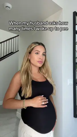 Feels like I pee, then immediately have to pee again. The 3rd trimester thirst doesn’t help 😅 #thirdtrimester #pregnantlife #pregnancyhumor #pregnantmama 