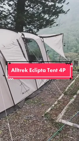 Alltrek Eclipta Tunnel tent tenda camping outdoor 4P double layer kapasitas 4 orang #camping #tenda #alltrek 