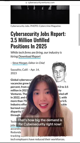 Cybersecurity roles are in HIGH demand!! Get yourself certified now 🎓🚀✨