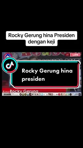 Rocky Gerung hina presiden dengan keji #viral #rockygerung #presiden #politik #kritik #hatespeach 