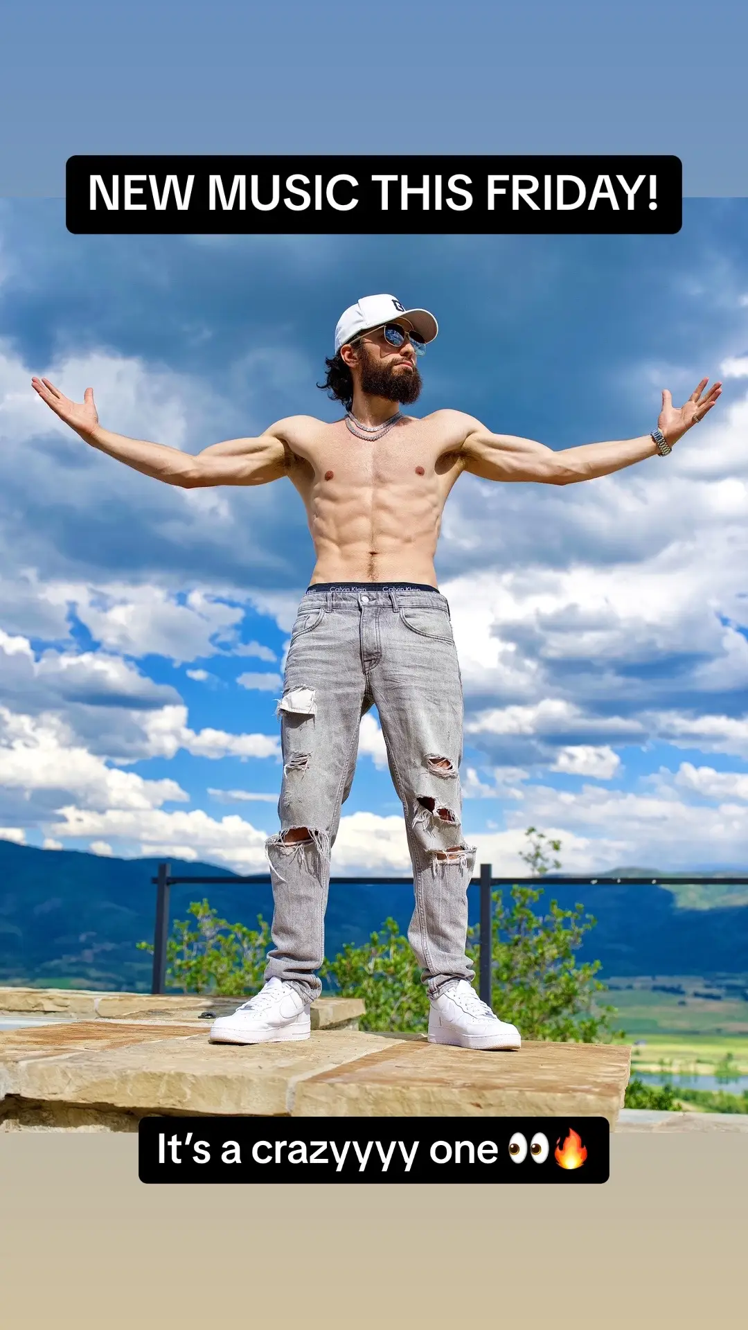 Spent a week in the mountains & decided to RAP. I’m dropping my craziest song of the year this Friday! #MAYHEM Oh, and it’s a one take 👀🔥 #newmusic #rap #rapper #newmusicfriday #newsong #fastrap 