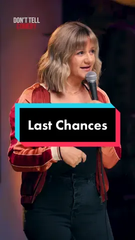 “Last Chances” 🎤: @Lara Beitz | #donttellcomedy #larabeitz #standupcomedy #comedy #funnywomen #dating #cheater #ladating 