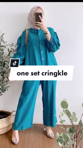 Amanda One Set Linen Crinkle  #onesetcrinkle #onesetlinen #setelancrinkle #setelancrinklepremium #setelanwanita #fyp 