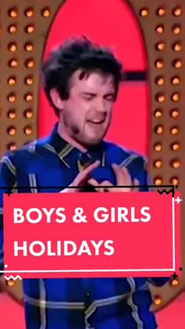 The difference between boys and girls holidays #standup #standupcomedy #jackwhitehall #comdey