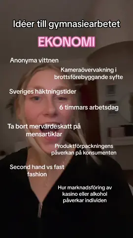 Fler delar? Skriv fler tips i kommentarerna ☀️ #ekonomi #skolstart #gymnasiet #fördig #ämnen #gymnasiearbete #moneymoneymoney 