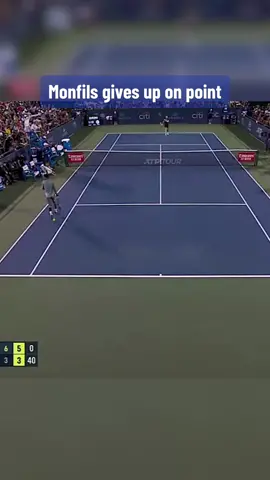 Gael Monfils received a warning for a lack of effort when leading against Alexander Bublik. He went on to win in straight sets 🤷‍♂️