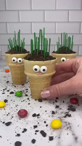 Grass heads 👀🪴 #cakecones #cakedecorating #cake #grasshead #nostalgia #bakingideas 