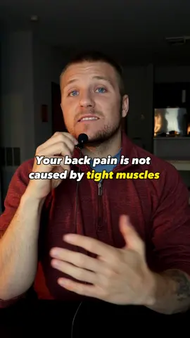 Feeling tightness in your back doesn’t necessarily mean that your back muscles are ACTUALLY tight… If you want to learn how to overcome back pain (for the long term), watch the YouTube video in my bio!