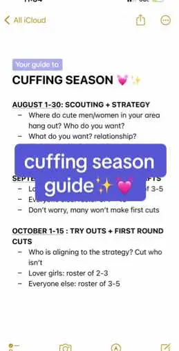 This is your hardcore cuffing season guide 💖 #cuffingseason #datingroster #datingtips #getbackoutthere 