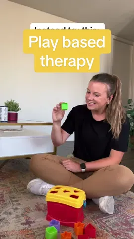 Obviously we have goals during speech therapy, but my main focus is on following the child’s lead and adjusting the way I play accordingly in order to target their goals through play. Children learn through play, so have fun and get silly with it!! #slp #speechtherapy #pedsslp #momtips #babydevelopment #playideasforbaby #toddlerlanguagedevelopment #speechdelay #earlyintervention #parenttips #speechpathologist 