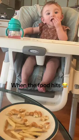 When the food finally hits 😂 #babytok #fyp 