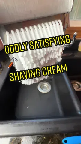 Wait for it #satisfying #oddlysatisfying #shavingcream #SubvertingExpectation 