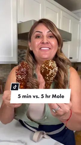 Do you think the more time something cooks, the better the flavor? Well, we’re putting 5 minute mole vs. 5 hour mole to the test! 🕚 let’s taste test together! @Jenny Martinez  #PlayWithYourFood #mole #molerecipe #mexicanfood #cooking