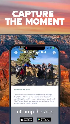 What’s your favorite trail? Wherever you go, use uCamp:the App to plan your adventure and journal as you go. #Hiking #adventure #traveltiktok #foryou #mobileapp 