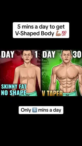 5 minutes a day to get lean V Shaped body 💪🏽💯 #gym #foryou #Fitness #fyp #viral #bodybuilder #muscle #sport #muscular #5min #5minworkout #5minfitness