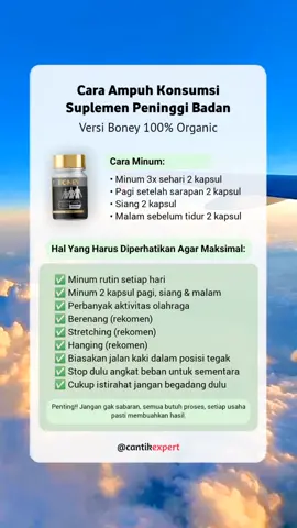 Membalas @mass_ridhok minum dan ikuti tips nya ya kak biar maksimal #peninggibadan #peninggibadanterbaik #peninggibadanampuh #suplemenpeninggibadan #boneypeninggibadan #peninggibadanboney 