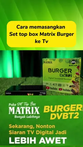 masih bingung cara pasang stb dirumah kaya gimana? mau stb yang awet langsung aja pake dari matrix burger #settopbox #stbmatrix #stbmatrixburger #nexparabola #stbmatrixapple #stb #nexparabolacombo #wifidongle #upgradesoftware #settopboxtvdigital #resiever 