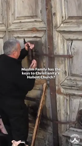 MUSLIM HAS KEYS TO A CHURCH? This is the story of how a Muslim Family has the keys to the Holy Church of Sepulchre in Jerusalem - which is Christianity’s holiest site. It is where they believe Isa (as) - Jesus, was buried.  The church is made up of different denominations of orthodox Christianity, such as Armenian, Greek, Russian, Syrian and Ethiopian - whom don’t always get along and agree. This is why Salahuddin al Ayyubi, entrusted the keys to a Muslim family (where the keys have remained since) over the last 1000 years - who open and close the Church every single day. Not only does this help keep the peace, but it’s a reminder to the Muslims of the sanctity of other religious institutions, and to respect them and live in Harmony - especially in a city such as Jerusalem. Such was the wisdom of those from the past, and to this day, the family serves the Holy church with respect and kindness.  May Allah swt reward them for their generosity 🤲🏽 How many of you knew this before? #muslim #dawah #miracles #quran #miraclesofthequran #Allah #subhanAllah #makkah #kabah #kaaba #islamichistory #makkahmadinah #kiswah #islamichistory #islamicfacts #medina #madinah #masjidnabawi #greendome #salawat #jerusalem #palestine #freepalestine #sepulchre #church 