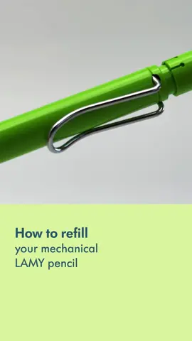 How to refill your mechanical LAMY pencil in four steps. #LAMY #LAMYLove #LAMYPen #PenRefill #HowTo #HowToGuide #PenciRefilll