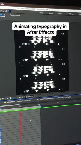 Animating typography in After Effects - Episode 01 #aftereffects #kinetictypography #aftereffectstutorial #motiongraphics #motiondesign #mograph #typeanimation 