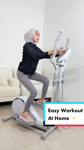 Easy workout at home with Bodimax Plus Elliptical Cross Trainer #bodimax #fullbodyworkout #alathomegym #alatworkoutdirumah 