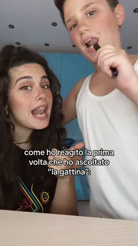 Ammettiamo che tutti abbiamo reagito cosí 😂😂😂 #pov #imitazione #trend #lagattina #malessere #reazione #amiche #ilbroditutti 