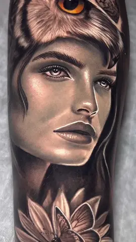⚜️ ROSTO FEMININO COM CORUJA ⚜️ #tattooartist #tattooideas #tattoolover #tattootiktok @Tattoo Inspiration @Tattooinspiration @tattoo_ideas_ 