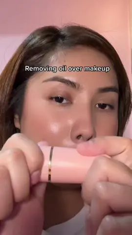 Reusable oil absorbing volcanic stone roller #fyp #volcanicstoneroller #oilyskin #oilyskincare #oilremover #alleyrmt