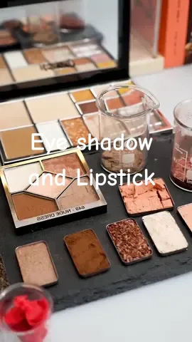 Eye shadow and Lipstick #makeup #fyp #cosmetics #repair #cosmeticrepairs #satisfy #asmr 