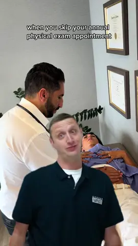 The average adult needs a physical exam ocne a year! #tiktok #LearnOnTikTok #viral #physicalexam #adult #viralvideo #fyp #foryou #foryoupage #doctor #doctorsoftiktok #internalmedicine #medical #physicalexam #physical #physician #beverlyhills 