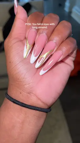 I did mu own nails amd Im in love! #nailinspo #longalmondnails #almondna #fypシ #